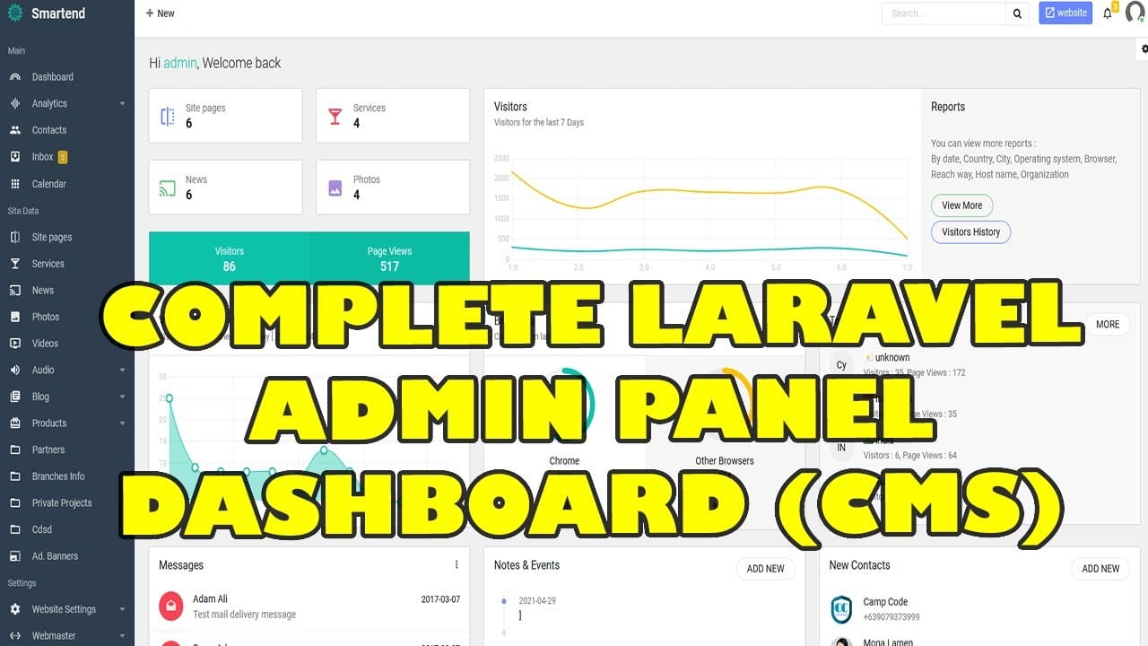 Complete Laravel Admin Dashboard Panel CMS With RESTful API – Free Download & Installation Guide 1 Complete Laravel Admin Dashboard Panel CMS With RESTful API – Free Download & Installation Guide