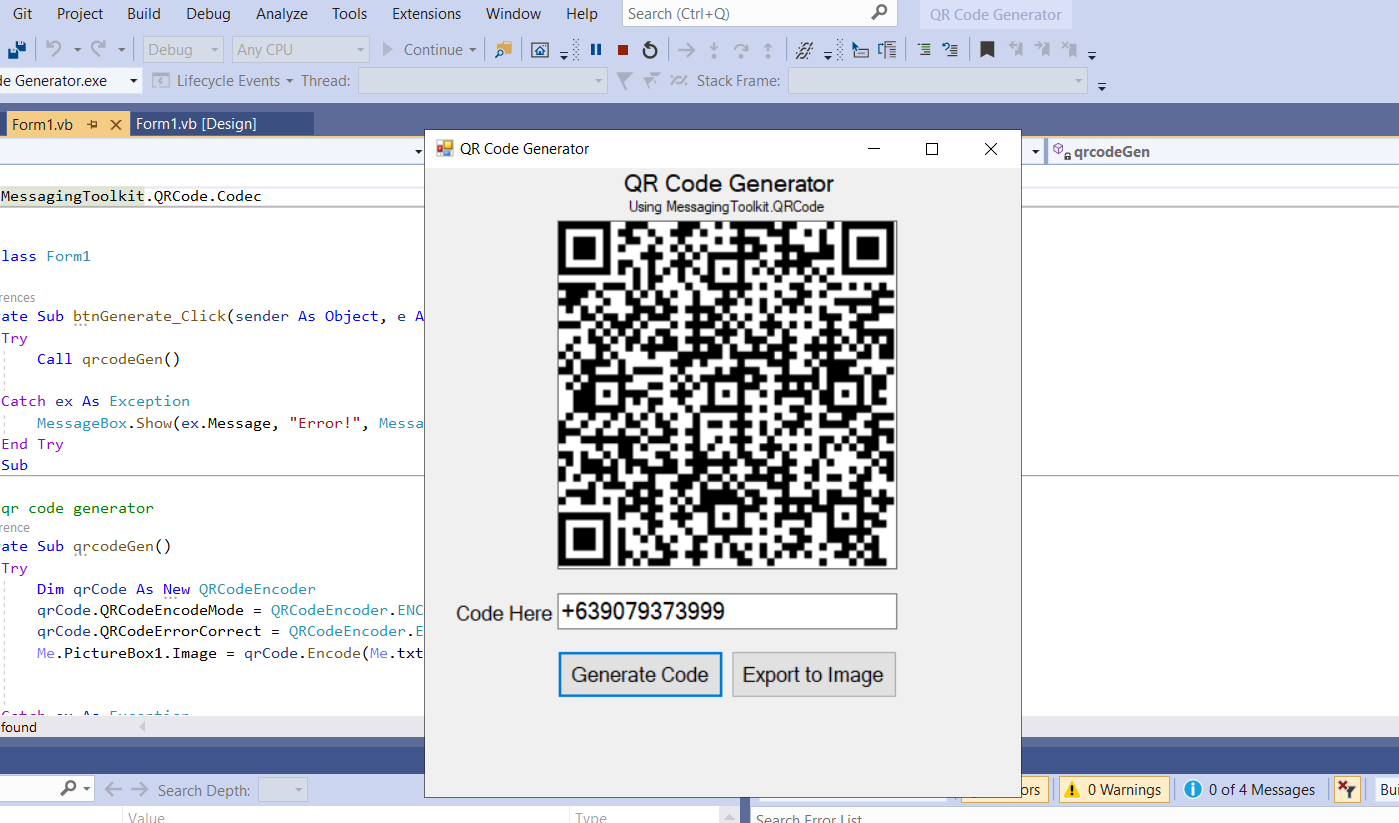QR code generator using VB.NET 1 QR code generator using VB.NET